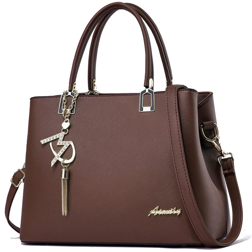 Coffee Designer Shoulder Satchel Tote